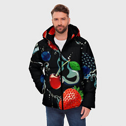 Куртка зимняя мужская Ягода, цвет: 3D-черный — фото 2