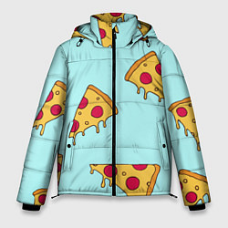 Куртка зимняя мужская Ароматная пицца, цвет: 3D-светло-серый