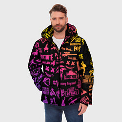 Куртка зимняя мужская FORTNITE PARTY EVENT, цвет: 3D-черный — фото 2