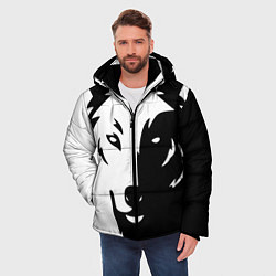 Куртка зимняя мужская Зверь, цвет: 3D-черный — фото 2
