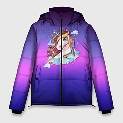 Куртка зимняя мужская Единорог, цвет: 3D-красный