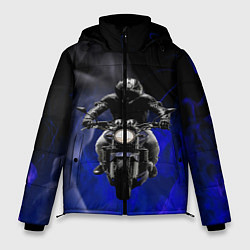 Куртка зимняя мужская МОТОЦИКЛЫ, цвет: 3D-черный
