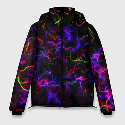 Куртка зимняя мужская Ночное Грозовое Небо, цвет: 3D-черный