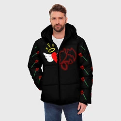 Куртка зимняя мужская Добро и зло, Payton Moormeier, цвет: 3D-черный — фото 2