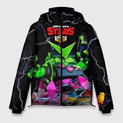 Куртка зимняя мужская Brawl Stars Virus 8-Bit, цвет: 3D-светло-серый