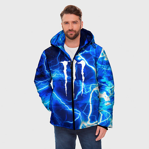 Мужская зимняя куртка MONSTER ENERGY / 3D-Красный – фото 3