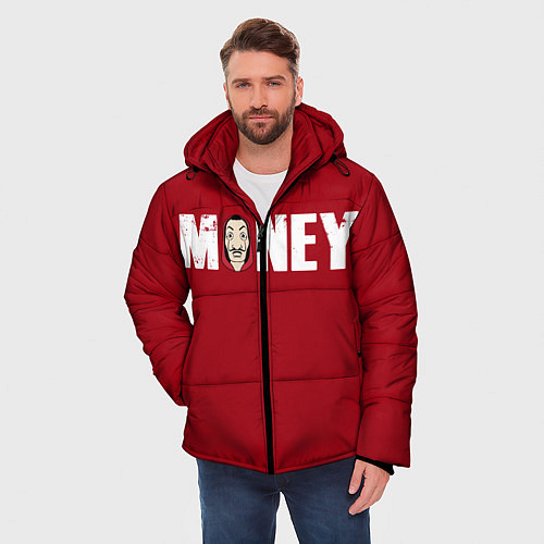 Мужская зимняя куртка Money / 3D-Красный – фото 3