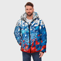 Куртка зимняя мужская Россия, цвет: 3D-красный — фото 2