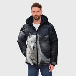 Куртка зимняя мужская БЕЛЫЙ ВОЛК D, цвет: 3D-черный — фото 2