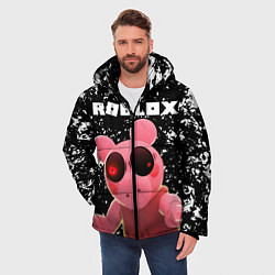 Куртка зимняя мужская Roblox Piggy, цвет: 3D-светло-серый — фото 2