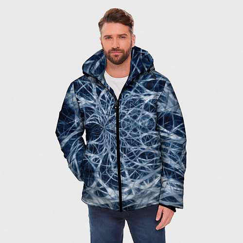Мужская зимняя куртка Нервная система / 3D-Светло-серый – фото 3