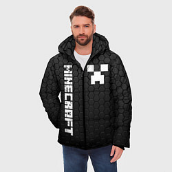 Куртка зимняя мужская MINECRAFT МАЙНКРАФТ, цвет: 3D-черный — фото 2