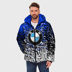 Куртка зимняя мужская BMW, цвет: 3D-черный — фото 2