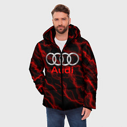 Куртка зимняя мужская AUDI, цвет: 3D-черный — фото 2