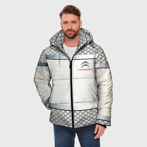Мужская зимняя куртка CITROEN / 3D-Светло-серый – фото 3