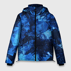 Куртка зимняя мужская Blue Abstraction, цвет: 3D-черный