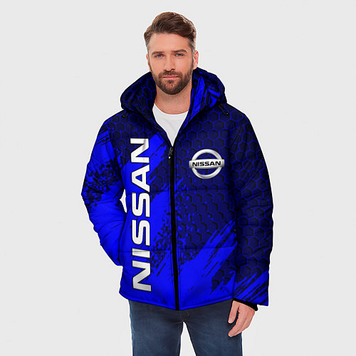 Мужская зимняя куртка NISSAN / 3D-Красный – фото 3