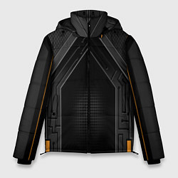 Куртка зимняя мужская Броня робота, цвет: 3D-черный