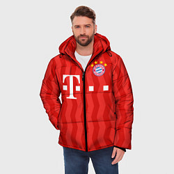 Куртка зимняя мужская FC Bayern Munchen униформа, цвет: 3D-красный — фото 2
