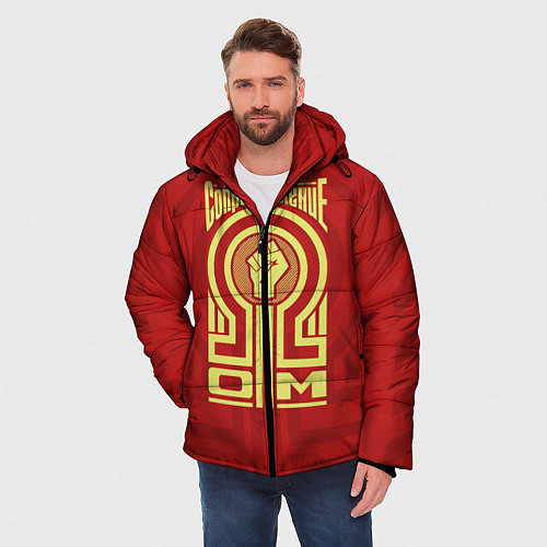 Мужская зимняя куртка Электрическое сопротивление / 3D-Красный – фото 3