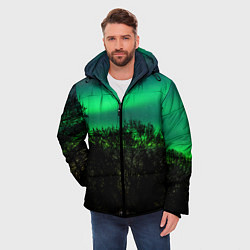 Куртка зимняя мужская Северное сияние, цвет: 3D-черный — фото 2