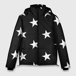 Куртка зимняя мужская Звёзды, цвет: 3D-красный