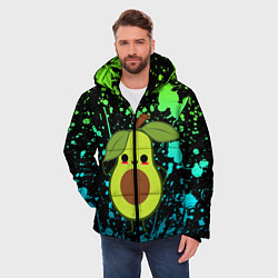 Куртка зимняя мужская Авокадо, цвет: 3D-черный — фото 2