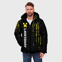 Куртка зимняя мужская MINECRAFT МАЙНКРАФТ, цвет: 3D-черный — фото 2