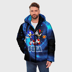 Куртка зимняя мужская Sonic SEGA, цвет: 3D-черный — фото 2