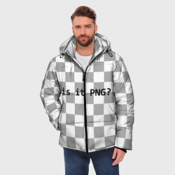 Куртка зимняя мужская Is it PNG?, цвет: 3D-черный — фото 2