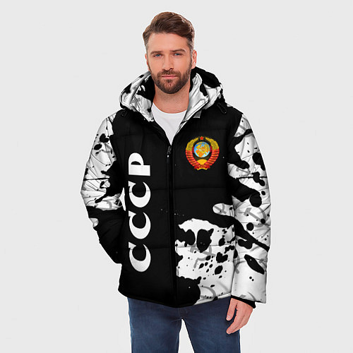 Мужская зимняя куртка СССР USSR / 3D-Красный – фото 3
