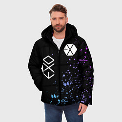 Куртка зимняя мужская EXO BAND, цвет: 3D-черный — фото 2