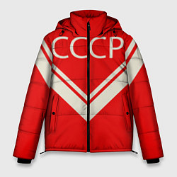 Куртка зимняя мужская СССР хоккейная форма, цвет: 3D-красный