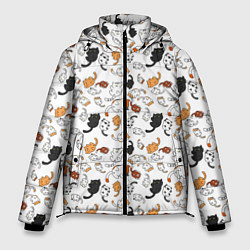 Куртка зимняя мужская КОТИКИ, цвет: 3D-светло-серый
