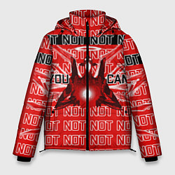 Куртка зимняя мужская Evangelion Eva 01 You can not, цвет: 3D-черный