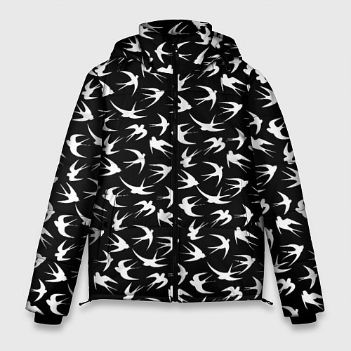Мужская зимняя куртка Ласточки / 3D-Светло-серый – фото 1