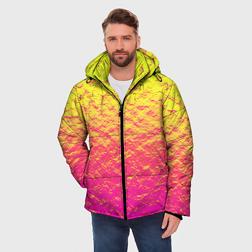 Мужская зимняя куртка Яркий закат / 3D-Красный – фото 3