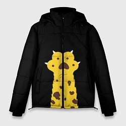 Куртка зимняя мужская Лапа тигра, цвет: 3D-черный