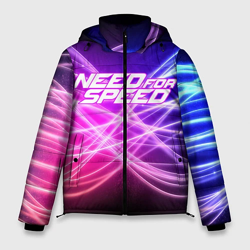 Мужская зимняя куртка NFS NEED FOR SPEED S / 3D-Светло-серый – фото 1