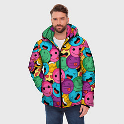 Куртка зимняя мужская Pattern, цвет: 3D-черный — фото 2