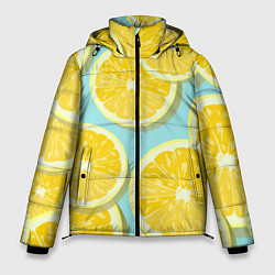Куртка зимняя мужская Лимончики, цвет: 3D-черный