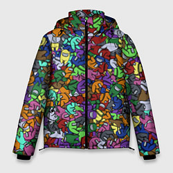 Куртка зимняя мужская Among Us Overload, цвет: 3D-черный