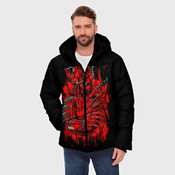 Куртка зимняя мужская Death Samurai, цвет: 3D-красный — фото 2