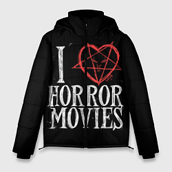 Куртка зимняя мужская I Love Horror Movies, цвет: 3D-черный