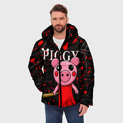 Куртка зимняя мужская ROBLOX PIGGY, цвет: 3D-красный — фото 2