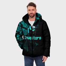 Куртка зимняя мужская Among Us Investors, цвет: 3D-черный — фото 2