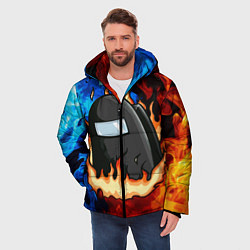 Куртка зимняя мужская AMONG US, цвет: 3D-светло-серый — фото 2