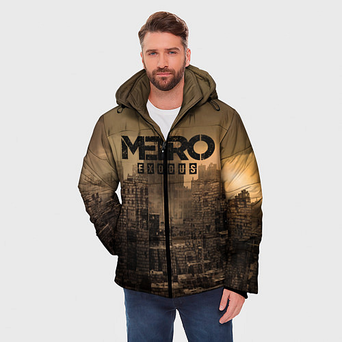 Мужская зимняя куртка Metro город-призрак / 3D-Красный – фото 3