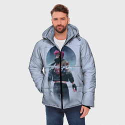 Куртка зимняя мужская Cyberpunk 2077, цвет: 3D-черный — фото 2