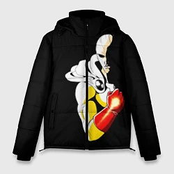 Куртка зимняя мужская Сайтама One Punch Man, цвет: 3D-светло-серый